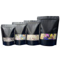 Pack of 25 pcs black standup pouch,  ziplock standup pouch bags black color for Food, Coffee, Tea, Dried Fruit, Powder, Nuts, Snack,  Seed,etc. 