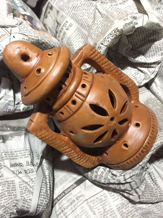 Clay Hand Made Hariken_ Matir Hariken Lamp small Size
