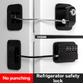 1 Pcs Child Safety Lock Cabinet Fridge Door Lock Stainless Steel Cable Protection Kids Baby Home Window Lock Strong Fix מנעול. 