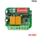 Universal WIFI Tuya Smart Garage Door receptor 2CH Gate Opener for 868MHz HS2 HS4 HSE2 HSE4 HSM2 HSM4 868 Blue Key. 