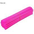 72PCS 24cm Universal Dirt Bike Spoke Covers Motorcycle Wheel Rim Spoke Wrap Kit Skins Protector Cover For Motocross Bicycle Bike. 