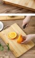Wooden Chopping Board, Natural Bamboo Wood, (20x30, 22X32, 24x34, X 1.8 cm) Perfect Size Cutting Tray for Kitchen, Vegetables, Fruits, Pizza, Meat, Multipurpose use, with Steel Handle. 