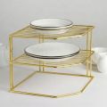 Smart Design 3-Tier Kitchen Corner Shelf Rack - Steel Metal Wire - Rust Resistant - Plates, Dishes, Cabinet and Pantry Organizer - Kitchen Organization - 9 x 8 Inch -. 