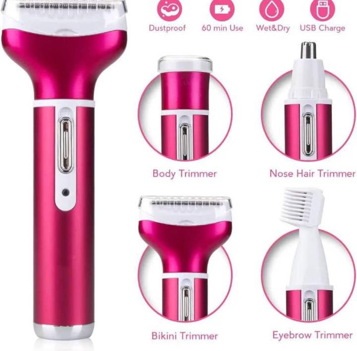 4 In 1 Electric Ladies Hair Remover Epilator For Women