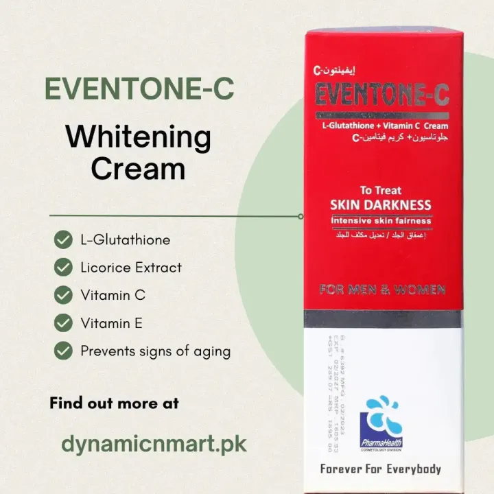 Eventone-C%20Cream%20enriched%20with%20L-Glutathione+Vitamin%20C%20For%20treating%20skin%20darkness%20and%20pigmentation%20-%20Image%203