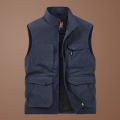 Spring and Autumn Men's Outdoor Vest Three Dimensional Multi Pocket Casual Outerwear Tank Top Vest Spring and Summer Jacket Men'. 