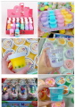 Slime Sario Rainbow, Foam Beads, Marshmallows, Fluffy Cotton, Glitter, Soft, Stretchable, Smells Good, Doesn'T Stick to Hands, Many Types to Choose From.. 