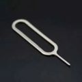 Sim Card Ejector Pin - Metallic Sim Ejector - Pack of 1 - Universal Sim tray Remover Tool for android mobile - Reset Sim Card Tool Pin Adapter - Removeable Micro Memory SD Card pin tool for smart phone. 