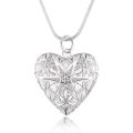 Hot 925 Sterling Silver Photo Frame Pendant Necklace 18/20/22/24 Inch Snake Chain For Woman Charm Wedding Fashion Jewelry. 