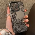 Luxury Lace Florals Graphic Phone Case For iPhone 15 14 13 12 11 Pro Max XS X XR 7 8 Plus SE 2022 Shockproof Matte Bumper Cover. 