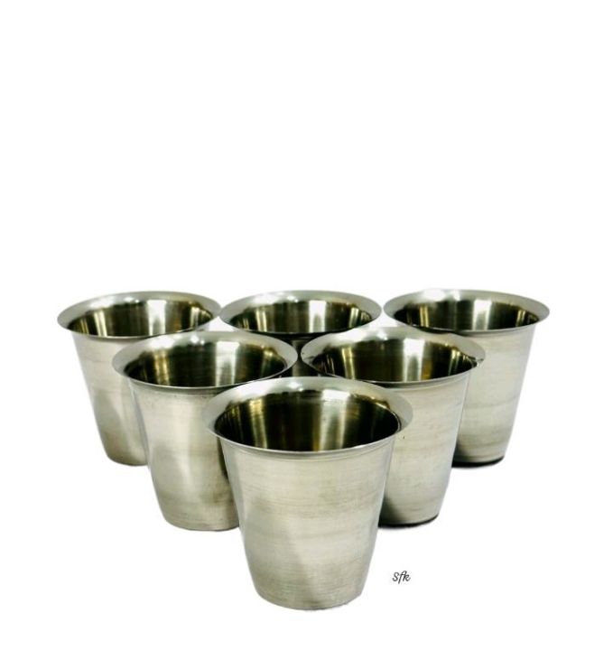 No 1 Qulity Silver Tumbler Set 6 Pieces Wishvanath