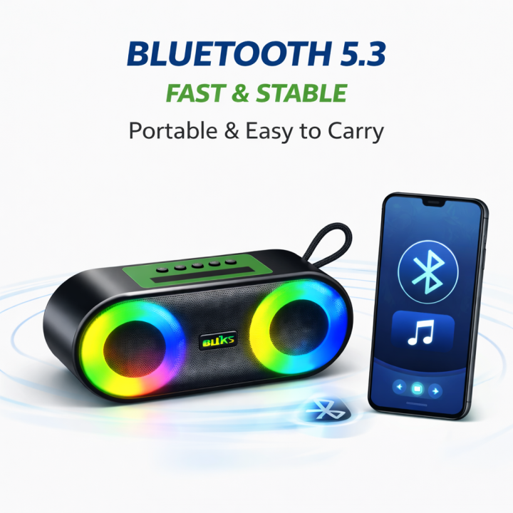 WKSHOP%20BLUK%E2%80%99S%20BX-88%20Rechargeable%20Bluetooth%20Speaker%20%7C%20Powerful%20Sound%20%7C%20Deep%20Bass%20%7C%20RGB%20Lights%20%7C%20Bluetooth%205.3%20%7C%20Portable%20Speaker%20-%20Image%202