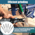 6/12/24Pcs Diamond Coated Cylindrical Burr 4mm Chainsaw Sharpener Stone File Chain Sharpening Carving Grinding Tools Kits.