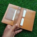 MODEL: NL-08 Pure Cow Leather Stylish Passport Holder. 