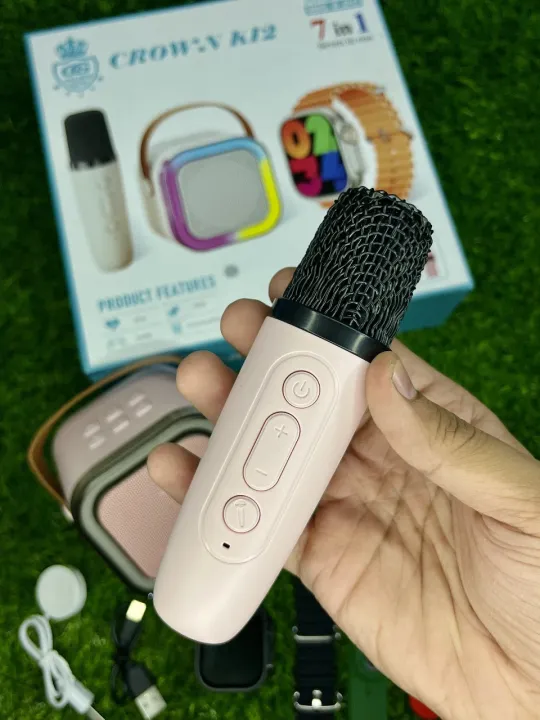 crown%20k12%207%20in%201%20(%20ultra%20watch,%20straps,%20Bluetooth%20speaker%20and%20wireless%20mic)%20-%20Image%203