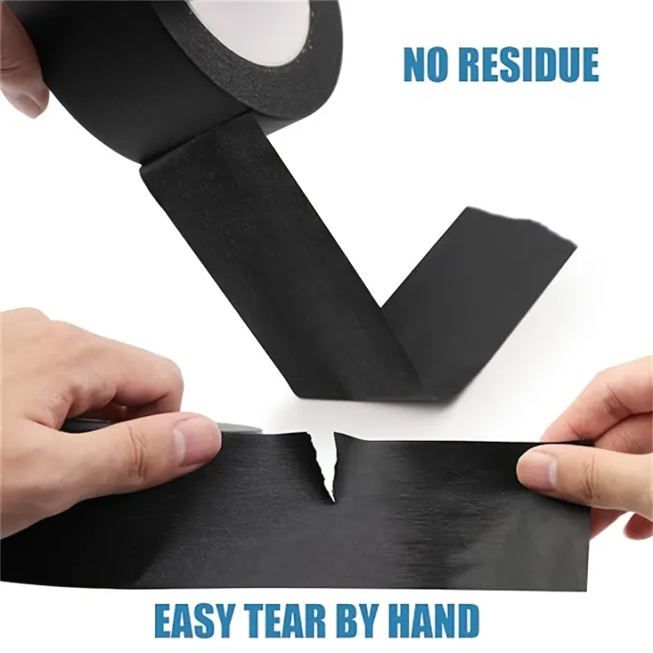 1roll%20Black%20Paint%20Tape%20Multi-Surface%20Masking%20Tape%20Easy%20Removal%20Tape%20For%20Security%20Wall%20Crafts%20Art%20Construction%20Renovation%20Home%20-%20Image%205