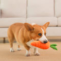 HOOPET Dog Toy Pet Carrot Plush Toy Vegetable Chew Toy for Small Medium Large Dogs Pet Sound Playing Toy Dog Accessories. 