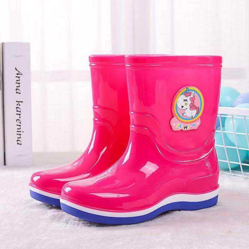 Kids Waterproof Rain Boots for Boys & Girls | Cartoon Unicorn Design | Anti-Slip Baby Shoes for Rainy Days | Lightweight, Comfortable, Durable | Perfect for Toddlers & Outdoor Play