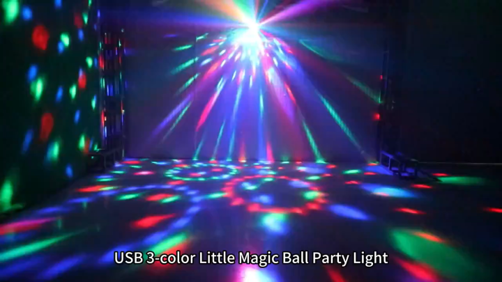 LED Sound Activated Party Lights Control DJ Lighting Disco Ball Strobe Club Lamp 7 Modes Stage Par Light Magic Mini LED Stage Lights For Christmas Home Room Dance Partiee Parties Birthday