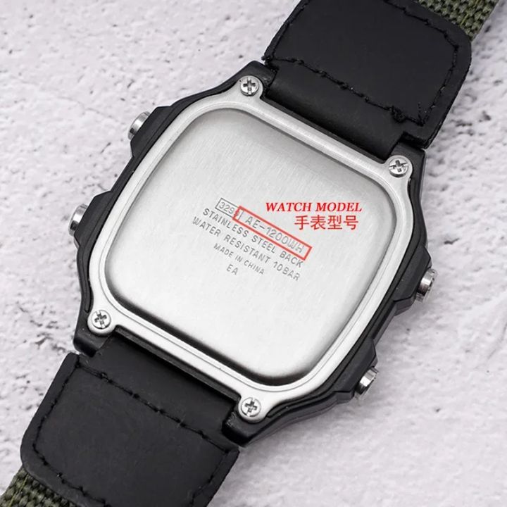 18mm%20Nylon%20Watch%20Strap%20for%20Casio%20for%20G-SHOCK%20W800H%20Black%20Green%20Bracelet%20SGW400%20F91W%20F84%20F105/108/A158/168%20AE1200/1300%20Men%20Bands%20-%20Image%206