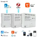 4CH ZIGBEE/Tuya/eWelink Smart Relay Dry Contact Module AC DC 7-32V 85-250V Automation Motor Switch Recever Timer for Alexa. 