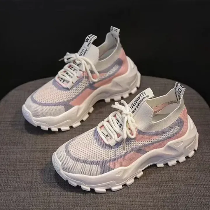 Ladies%20Chunky%20Sneakers%202025%20Breathable%20Women%20Sneakers%20Platform%20Flat%20Shoes%20Green%20Casual%20Trainers%20Stylish%20Comfortable%20Shoes%20-%20Image%203