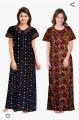 Lawn Nighty for women lawn Printed Mexi Gown Nighty Night Dress For Women's (Free Size). 