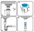 White Pipe For Basin.Highly Recommended.Made with pure plastic.. 