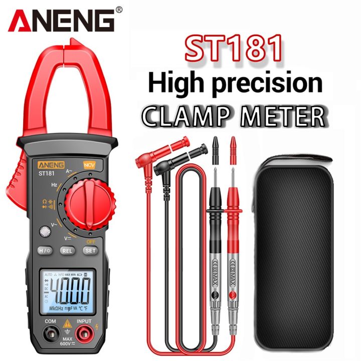 ANENG ST181 Clamp Meter Digital Multimeter DC/AC Voltage 4000 Counts