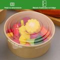 25Oz/750Ml 25/50 Pack Paper Bowls with Lids, Disposable Soup Bowls, Food Containers Lunch Box, Salad Bowls, Meal Prep Bowls.