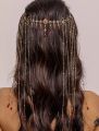 Chinese Traditional Fringe Hair Crown Fairy Long Tassel Wedding Hair Acessories. 