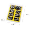8Pcs/Set Metal Montessori Puzzle Wire IQ Mind Brain Teaser Puzzles Adults Interactive Game Reliever Educational Toys. 