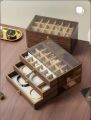 Acrylic 3-Drawer Velvet Jewelry Organizer Box – Multi-Functional Storage Trays for Earrings, Rings, Bracelets, Pendants & Watches  Gift for Women. 