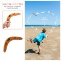 Outdoor Sports Kangaroo V-Boomerang Throwing Ball Throwing Toy Parent-Child Party Interactive Game Wooden Boomerang Holiday .