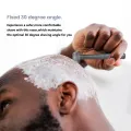 Double Edge Safety Razor with 5 Spare Blades 30° Angled Precision Reusable Single Blade Razors for Men and Women. 