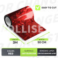Electroplated Red Forged Glass Automobile Carbon Fiber High Gloss Car Sticker Vinyl for Motorcycle Car Film Wrap Passat Nms F07.