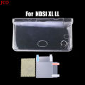 Plastic Clear Crystal Shell Skin Case Cover For Nintend DSL NDS Lite NDSL For DSi NDSi XL LL Console W/ Screen Protective Film. 