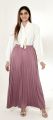 Mauve pleated skirt. 