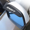 2Pcs Carbon Fiber Car Rearview Mirror Eyebrow Rain Cover for Suzuki Swift Car Accessories. 