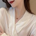 Little Wine Red Cherry Pendant Necklaces For Women Fashion Personality Fruit Golden Chain Necklace Party Jewelry Birthday . 