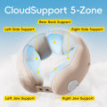 1PC Inflatable Travel Neck Pillow for Airplane Train Car Washable Pillowcase U Shaped Office Napping Pillow, Adjustable and Soft.