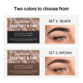 Lash Fast Lift And Tint Kit Professional Eyelash Perm Kit 2 in 1 Lashes Tint Brow Lashes Tint Brow Dye Eyes Makeup Tools. 