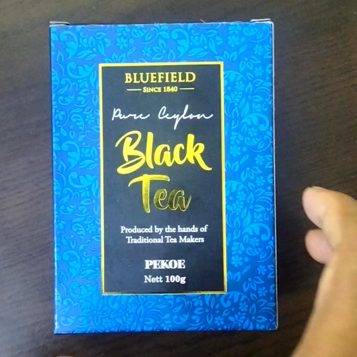 Bluefield Pure Ceylon Black Tea PEKOE – Premium Black Tea – 100g Pack
