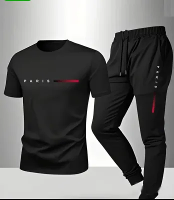 NEW TRENDY 🔥 D T F (STRONG & UNBREAKABLE REFLECTOR PRINTED) SUMMER TRACKSUIT FOR MEN _ SOFT AND COMFORTABLE FABRIC SUMMER TRACKSUIT FOR MEN - PREMIUM T SHIRT AND TROUSER SET PRINTED SUMMER TRACKSUIT FOR MEN_TRACKSUIT FOR BOYS. ( MULTIPLE COLORS)