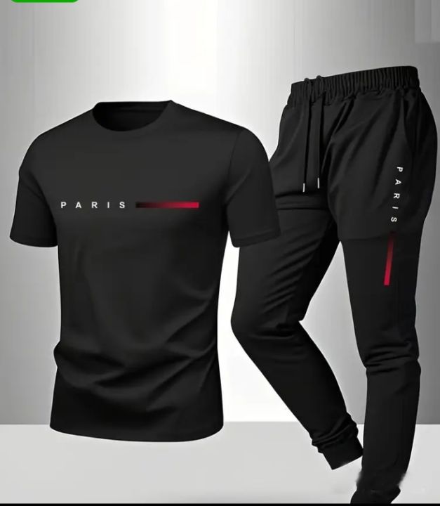 NEW TRENDY 🔥 D T F (STRONG & UNBREAKABLE REFLECTOR PRINTED) SUMMER TRACKSUIT FOR MEN _ SOFT AND COMFORTABLE FABRIC SUMMER TRACKSUIT FOR MEN - PREMIUM T SHIRT AND TROUSER SET PRINTED SUMMER TRACKSUIT FOR MEN_TRACKSUIT FOR BOYS. ( MULTIPLE COLORS)