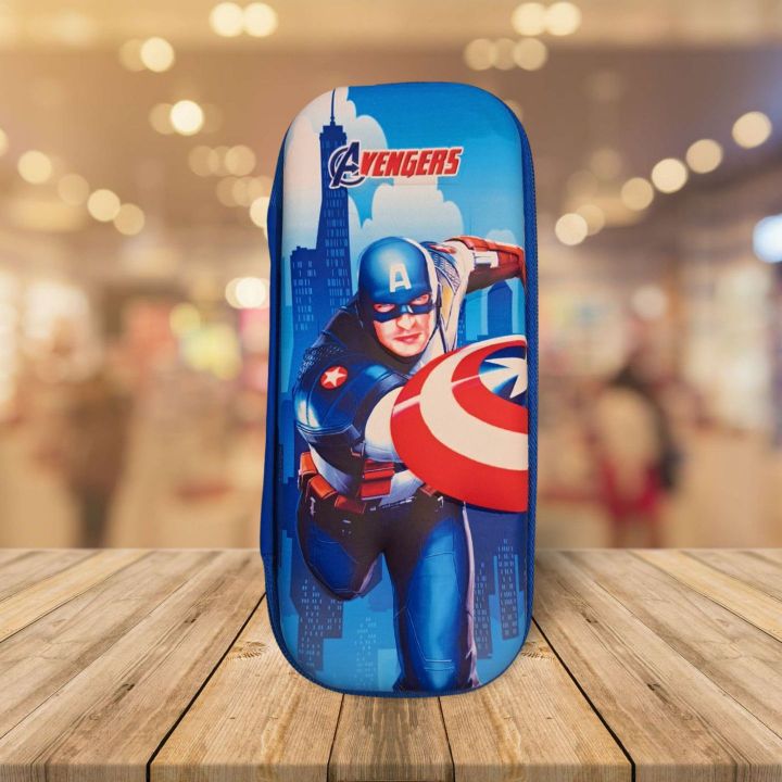 Stationery Pouch for Boys - Premium Quality, 3D Embossed Avenger Series (Original Pictures)