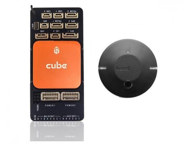 Pixhawk orange cube with Here 3 GPS for payload drones