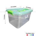 Smart Box Multipurpose Plastic Storage Container Box With Lock (Clear/Transparent) – Rectangular. 