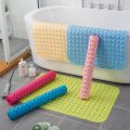 Extra Long Anti Slip Bath Tub Mat Bathroom Shower Mat Transparent Antibacterial Machine Washable for Bathroom Kid Toddler Senior.