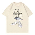 New Style Fih Shoes Graphic T Shirts Funny Misspelled Fish Meme T-shirtsWomen Casual Fashion Short Sleeve T-shirt.